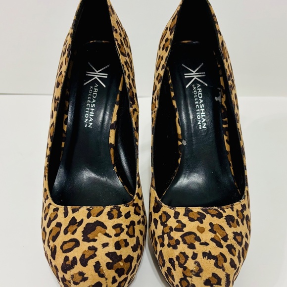 Kardashian Collection Women's Leopard Platform 5" Stilettos Pumps Heels Size 9.5 - Picture 2 of 8